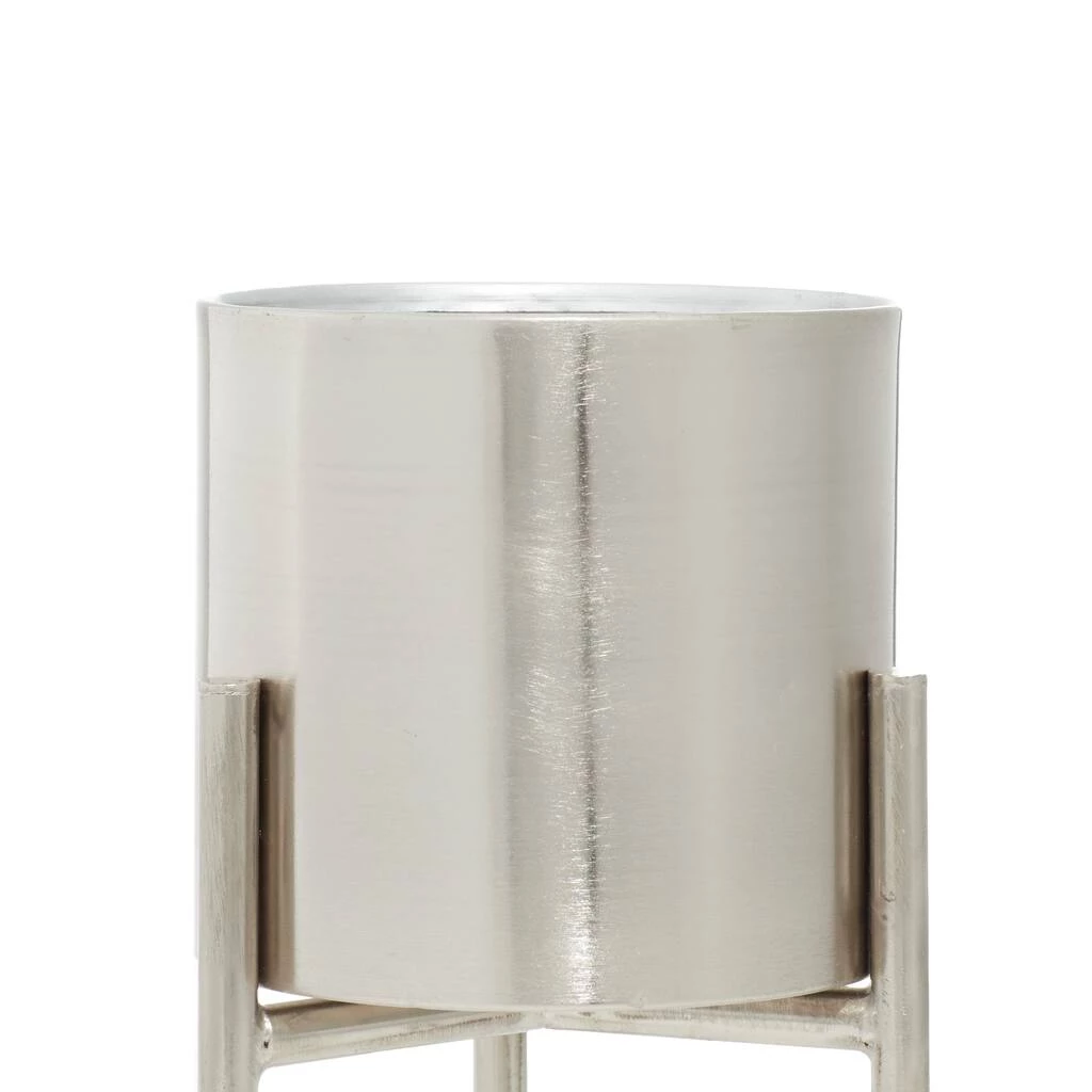 Hot Sale π Silver Metal Contemporary Planter Set by Ivory and Iris π 2 Hot Sale π Silver Metal Contemporary Planter Set by Ivory and Iris π - Image 2
