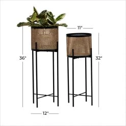 Promo π Gold Metal Glam Planter with Black Legs Set by Ivory and Iris π€© 8 Promo π Gold Metal Glam Planter with Black Legs Set by Ivory and Iris π€© -Cheap Ivory and Iris Store D369915S 5