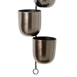 Best deal 𧨠25" Dark Silver Metal Contemporary 3-Pot Hanging Planter by Ivory and Iris π 12 Best deal 𧨠25" Dark Silver Metal Contemporary 3-Pot Hanging Planter by Ivory and Iris π -Cheap Ivory and Iris Store D369933S 5