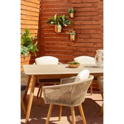 Budget ✔️ Gold Metal Contemporary Planter Set by Ivory and Iris 💯 -Cheap Ivory and Iris Store D369946S 6