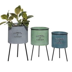 Cheapest π Multicolored Metal Farmhouse Planter Set by Ivory and Iris π
