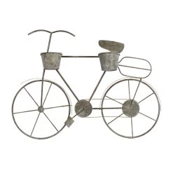 Hot Sale ❤️ 46" Gray Iron Farmhouse Bicycle Planter by Ivory and Iris 🔔