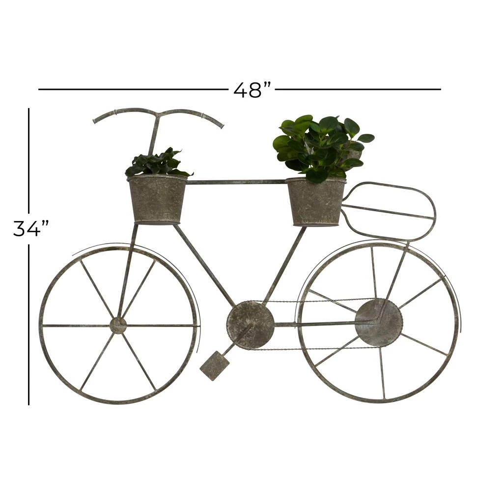 Hot Sale β€οΈ 46" Gray Iron Farmhouse Bicycle Planter by Ivory and Iris π 6 Hot Sale β€οΈ 46" Gray Iron Farmhouse Bicycle Planter by Ivory and Iris π - Image 6