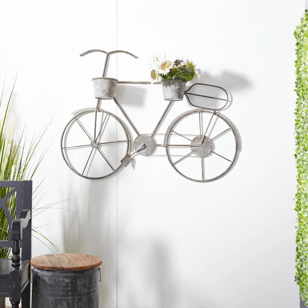 Hot Sale β€οΈ 46" Gray Iron Farmhouse Bicycle Planter by Ivory and Iris π 7 Hot Sale β€οΈ 46" Gray Iron Farmhouse Bicycle Planter by Ivory and Iris π - Image 7