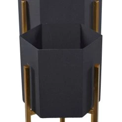 Best reviews of 😍 Black Metal Contemporary Planter Set by Ivory and Iris 😀 -Cheap Ivory and Iris Store D369958S 4