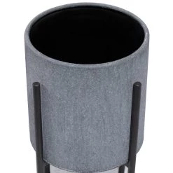 Top 10 🎉 Gray Metal Modern Planter Set by Ivory and Iris 🛒 -Cheap Ivory and Iris Store D369965S 4