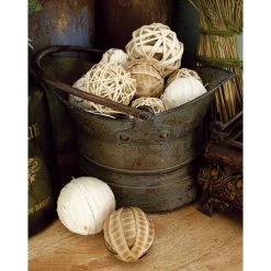 Budget 🥰 Silver Metal Rustic Planter Set by Ivory and Iris 🔥 -Cheap Ivory and Iris Store D369966S 11