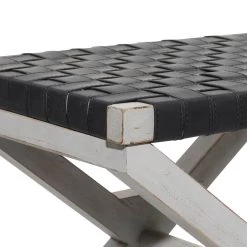 Brand new 🎁 20" Black Wood Farmhouse Stool by Ivory and Iris 🤩 -Cheap Ivory and Iris Store D370011S 4