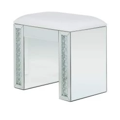 Best deal π 21" Silver Wood Glam Stool by Ivory and Iris π₯