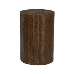 Best Sale 😀 18" Brown Teak Wood Contemporary Stool by Ivory and Iris 😀