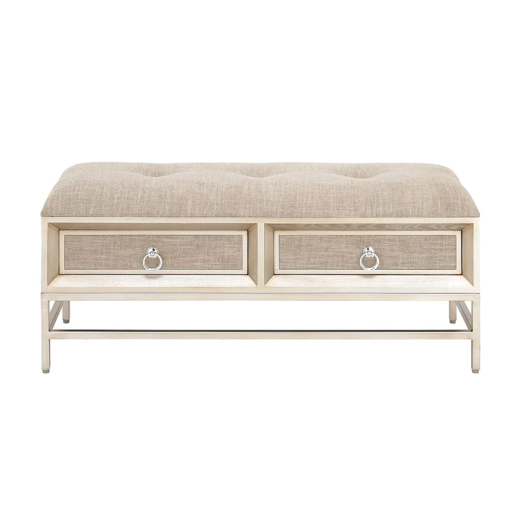 Best reviews of 𧨠Beige Linen & Metal Contemporary Bench with Storage by Ivory and Iris π 1 Best reviews of 𧨠Beige Linen & Metal Contemporary Bench with Storage by Ivory and Iris π