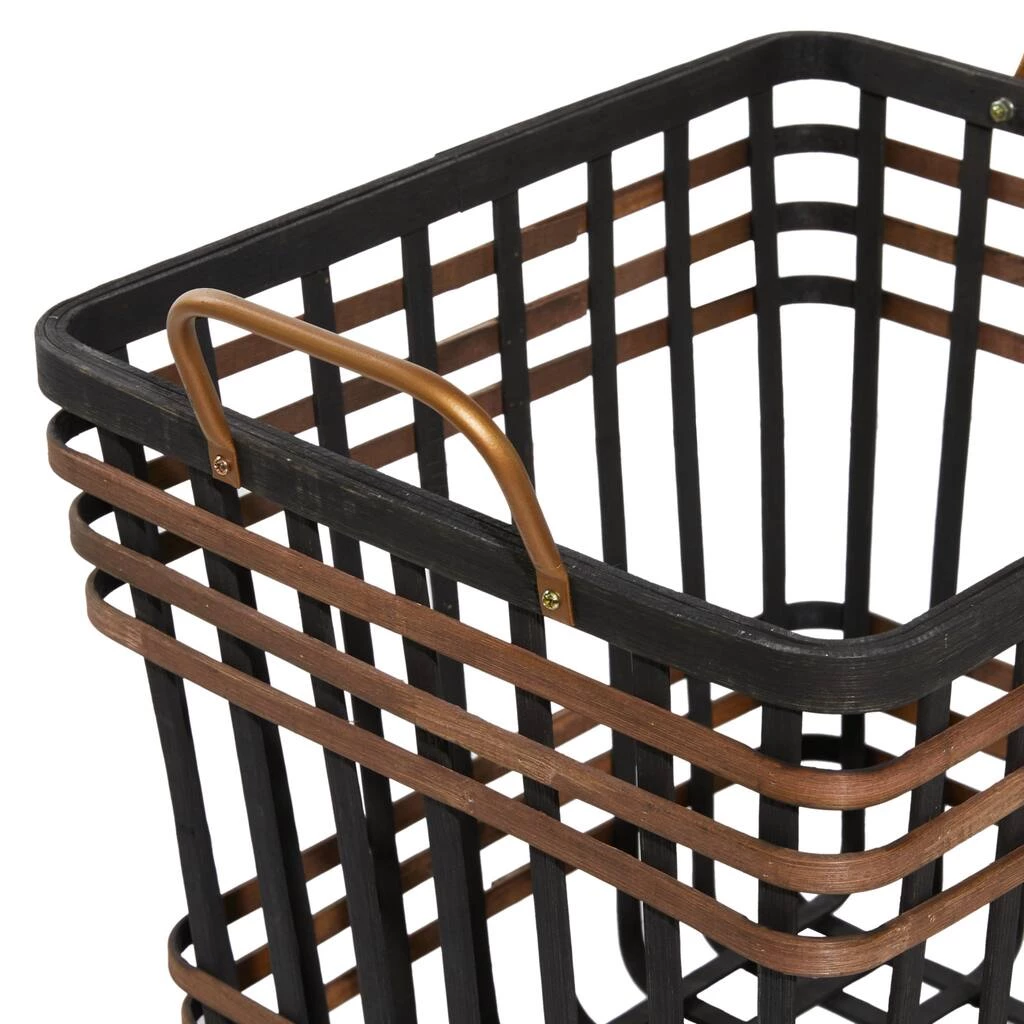 Budget π Black Seagrass Farmhouse Storage Basket Set by Ivory and Iris π 3 Budget π Black Seagrass Farmhouse Storage Basket Set by Ivory and Iris π - Image 3