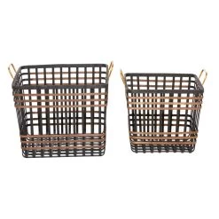 Budget π Black Seagrass Farmhouse Storage Basket Set by Ivory and Iris π 9 Budget π Black Seagrass Farmhouse Storage Basket Set by Ivory and Iris π -Cheap Ivory and Iris Store D370055S 4