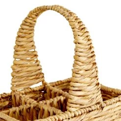 Best deal 🔔 15" Brown Water Hycinthia Coastal Storage Basket by Ivory and Iris ✔️ -Cheap Ivory and Iris Store D370059S 4