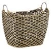 Hot Sale ❤️ 21" Brown Seagrass Bohemian Storage Basket by Ivory and Iris ❤️