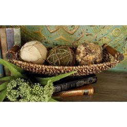 Deals 😀 Brown Metal Coastal Storage Basket Set by Ivory and Iris ⌛ -Cheap Ivory and Iris Store D370072S 11