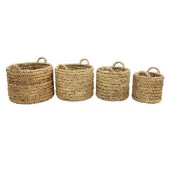 Hot Sale 🌟 Brown Seagrass Coastal Storage Basket Set by Ivory and Iris 😉