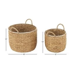 Deals 💯 Tan Seagrass Natural Storage Basket Set by Ivory and Iris ⌛ -Cheap Ivory and Iris Store D370078S 7