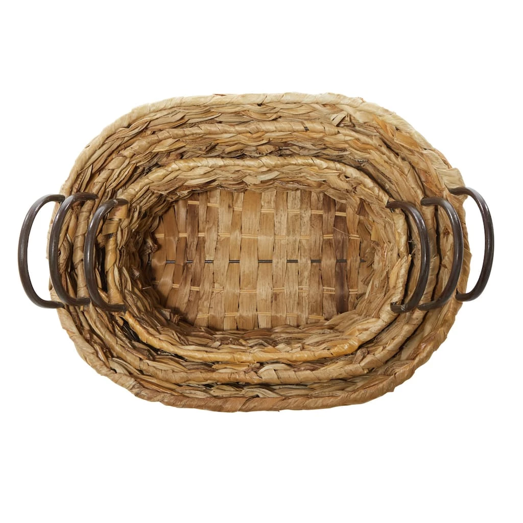Promo π Brown Metal Natural Storage Basket Set by Ivory and Iris π― 2 Promo π Brown Metal Natural Storage Basket Set by Ivory and Iris π― - Image 2