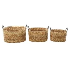 Promo π Brown Metal Natural Storage Basket Set by Ivory and Iris π― 10 Promo π Brown Metal Natural Storage Basket Set by Ivory and Iris π― -Cheap Ivory and Iris Store D370079S 4