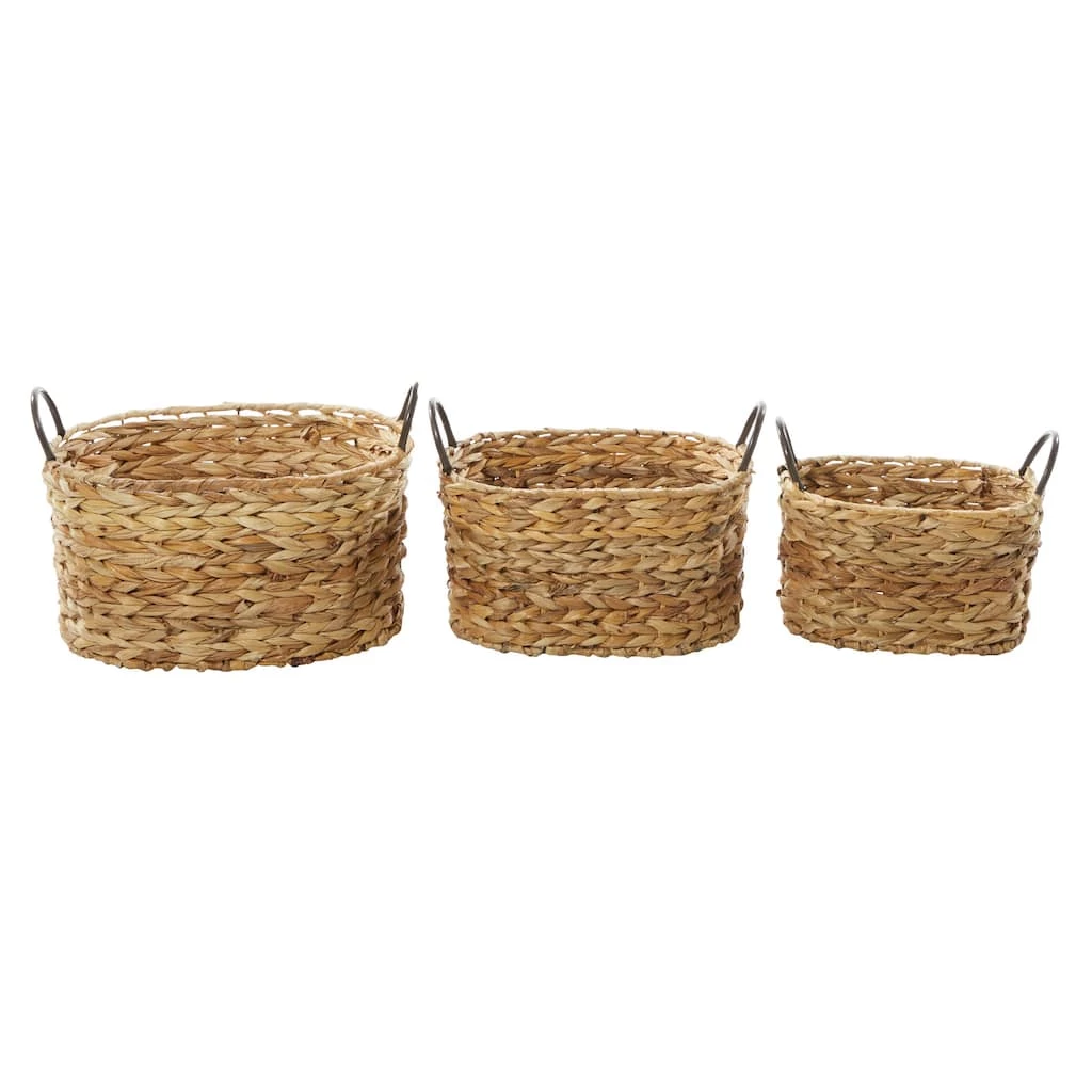 Promo π Brown Metal Natural Storage Basket Set by Ivory and Iris π― 4 Promo π Brown Metal Natural Storage Basket Set by Ivory and Iris π― - Image 4