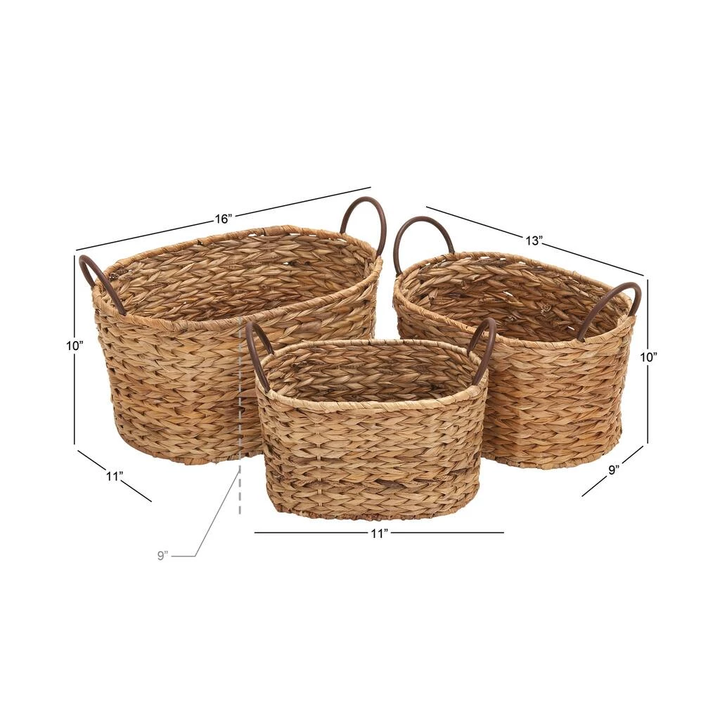 Promo π Brown Metal Natural Storage Basket Set by Ivory and Iris π― 5 Promo π Brown Metal Natural Storage Basket Set by Ivory and Iris π― - Image 5