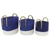 Wholesale ✔️ Blue Seagrass Coastal Storage Basket Set by Ivory and Iris 😍