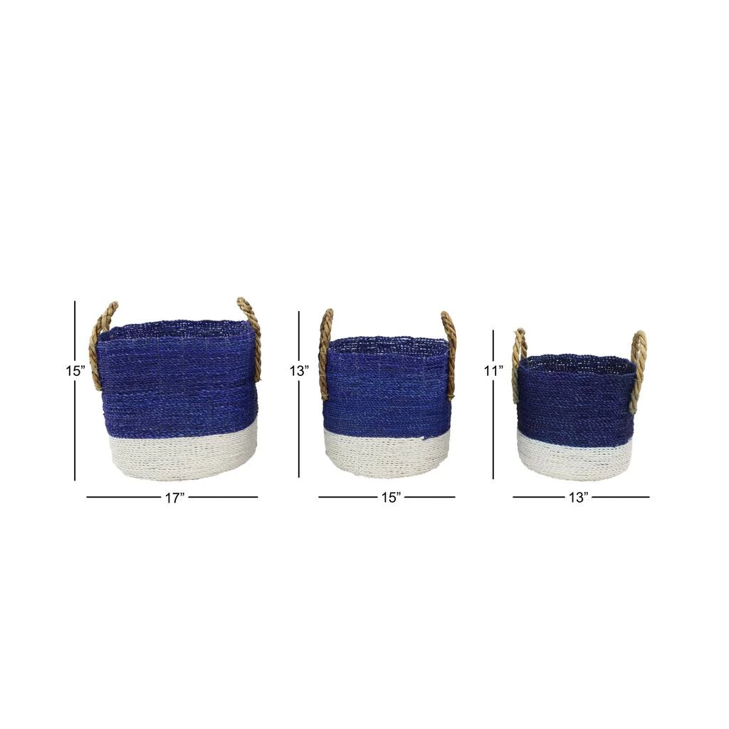 Wholesale βοΈ Blue Seagrass Coastal Storage Basket Set by Ivory and Iris π 6 Wholesale βοΈ Blue Seagrass Coastal Storage Basket Set by Ivory and Iris π - Image 6