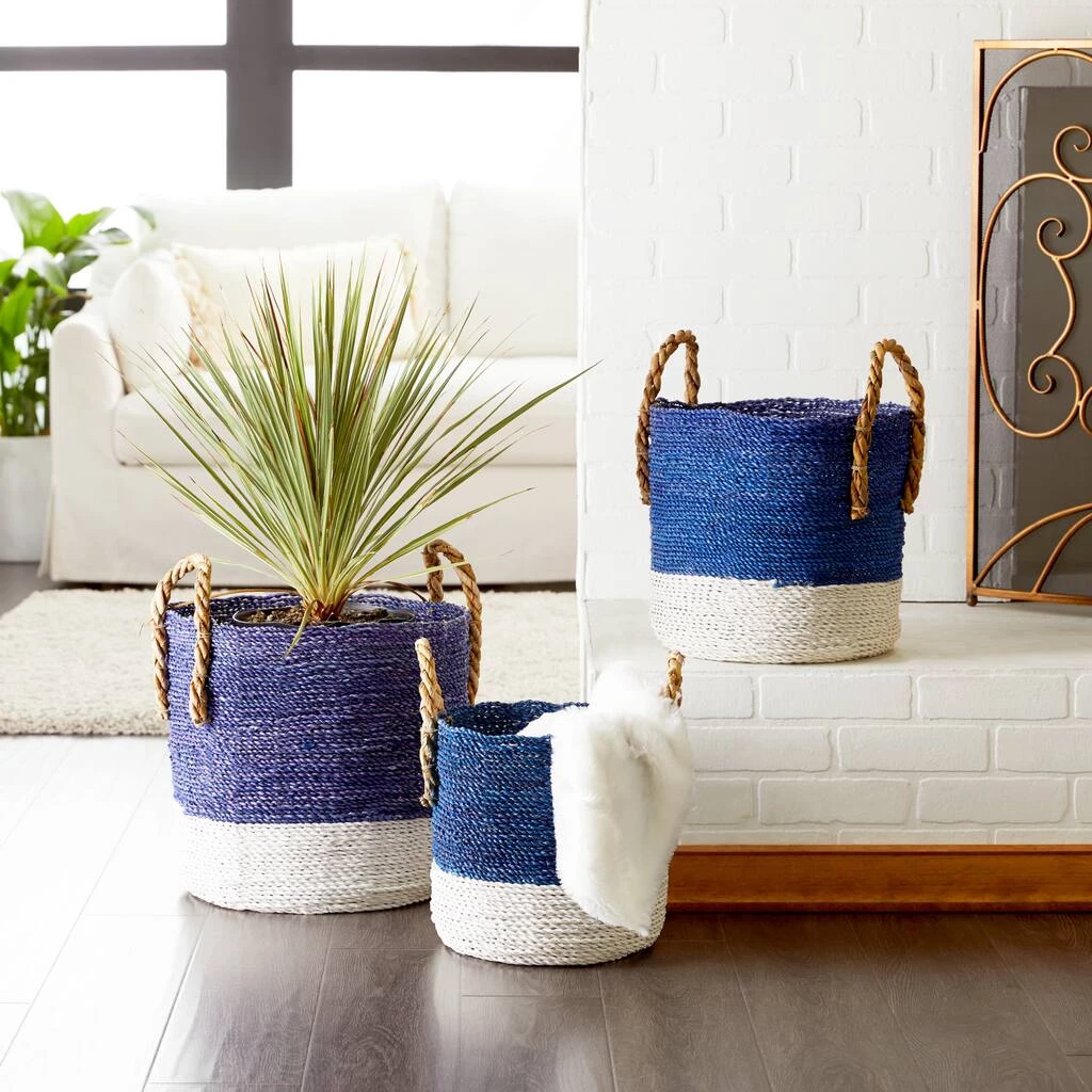 Wholesale βοΈ Blue Seagrass Coastal Storage Basket Set by Ivory and Iris π 7 Wholesale βοΈ Blue Seagrass Coastal Storage Basket Set by Ivory and Iris π - Image 7