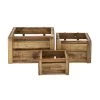 Budget 🛒 Set of 3 Brown Wood Farmhouse Storage Basket, 21", 16", 13" by Ivory and Iris 🔥