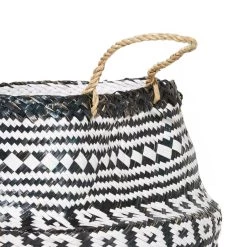 Best deal ✔️ Black & White Boho Round Storage Basket Set by Ivory and Iris ❤️ -Cheap Ivory and Iris Store D370090S 4