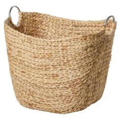 Outlet 🌟 Large Brown Seagrass Contemporary Storage Basket by Ivory and Iris ✔️ -Cheap Ivory and Iris Store D370092S 5