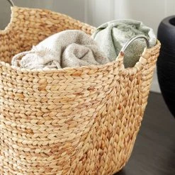 Outlet 🌟 Large Brown Seagrass Contemporary Storage Basket by Ivory and Iris ✔️ -Cheap Ivory and Iris Store D370092S 8
