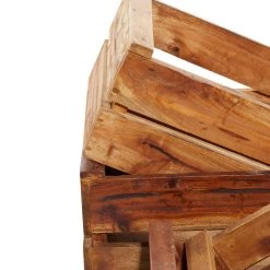 Brand new 🌟 Set of 4 Brown Mahogany Farmhouse Storage Basket, 22" x 15" x 9" by Ivory and Iris ❤️ -Cheap Ivory and Iris Store D370094S 6