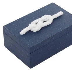 Flash Sale 🤩 Navy Blue with Knotted Handle Box Set by Ivory and Iris ✔️ -Cheap Ivory and Iris Store D370103S 5