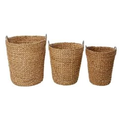 Wholesale ⭐ Tan Sea Grass Natural Storage Basket Set by Ivory and Iris 🌟 -Cheap Ivory and Iris Store D370105S 5