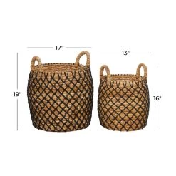 Top 10 ✨ Brown Banana Leaf Coastal Storage Basket Set by Ivory and Iris ✨ 12 Top 10 ✨ Brown Banana Leaf Coastal Storage Basket Set by Ivory and Iris ✨ -Cheap Ivory and Iris Store D370107S 6