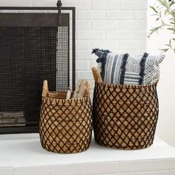 Top 10 ✨ Brown Banana Leaf Coastal Storage Basket Set by Ivory and Iris ✨ 13 Top 10 ✨ Brown Banana Leaf Coastal Storage Basket Set by Ivory and Iris ✨ -Cheap Ivory and Iris Store D370107S 7