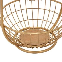 New 🔥 Large Gold Metal Traditional Storage Basket by Ivory and Iris 🥰 -Cheap Ivory and Iris Store D370108S 3