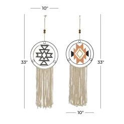 Outlet ❤️ Multicolored Metal Contemporary Dreamcatcher Wall Decor, 2ct. by Ivory and Iris 👏 -Cheap Ivory and Iris Store D370117S 5