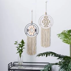Outlet ❤️ Multicolored Metal Contemporary Dreamcatcher Wall Decor, 2ct. by Ivory and Iris 👏 -Cheap Ivory and Iris Store D370117S 6