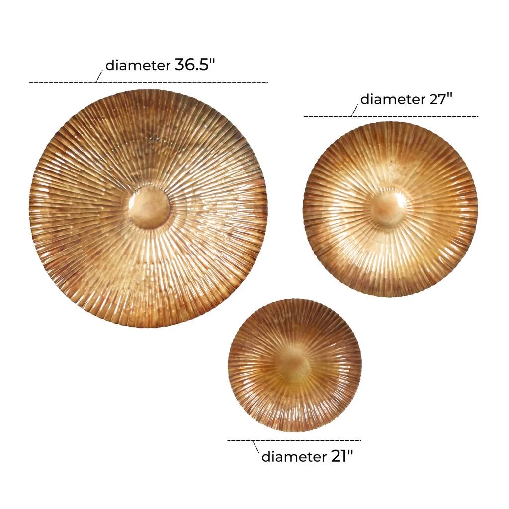 New π Gold Metal Contemporary Wall Décor Set, 3ct. by Ivory and Iris β 6 New π Gold Metal Contemporary Wall Décor Set, 3ct. by Ivory and Iris β - Image 6