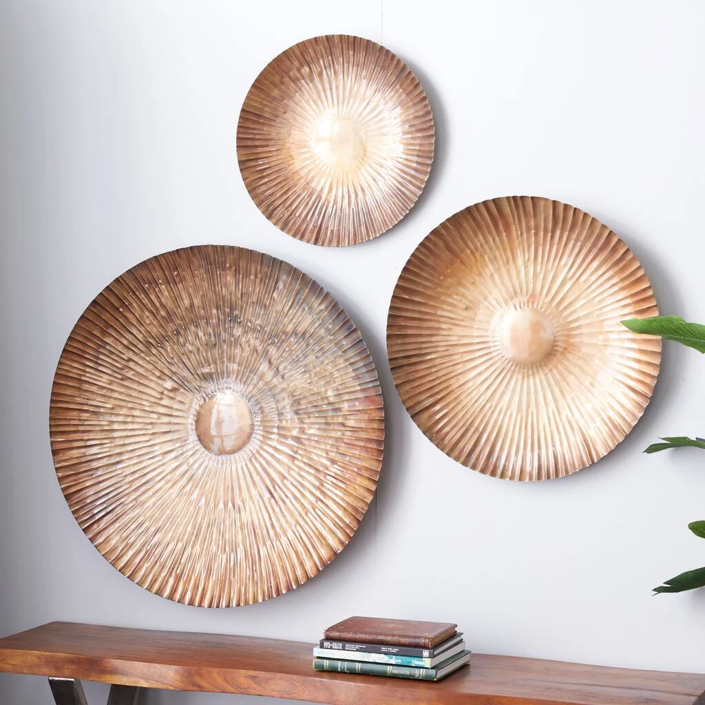 New π Gold Metal Contemporary Wall Décor Set, 3ct. by Ivory and Iris β 7 New π Gold Metal Contemporary Wall Décor Set, 3ct. by Ivory and Iris β - Image 7