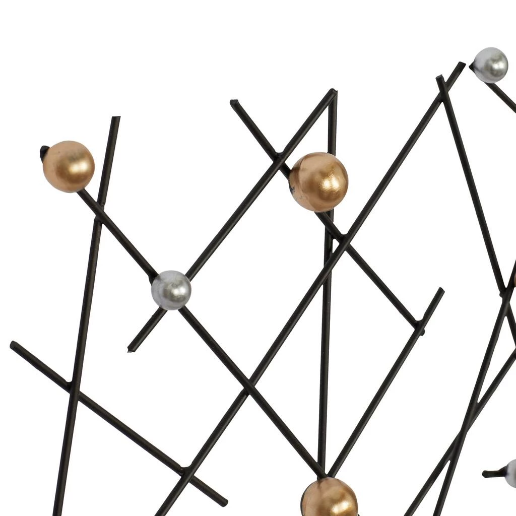 Cheapest ⭐ 24" Black, Gold & Silver Metal Contemporary Wall Décor by Ivory and Iris 🛒 3 Cheapest ⭐ 24" Black, Gold & Silver Metal Contemporary Wall Décor by Ivory and Iris 🛒 - Image 3