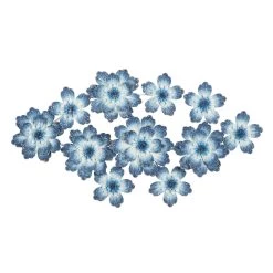 Best reviews of 👍 46" Blue Metal Contemporary Wall Décor by Ivory and Iris 😀