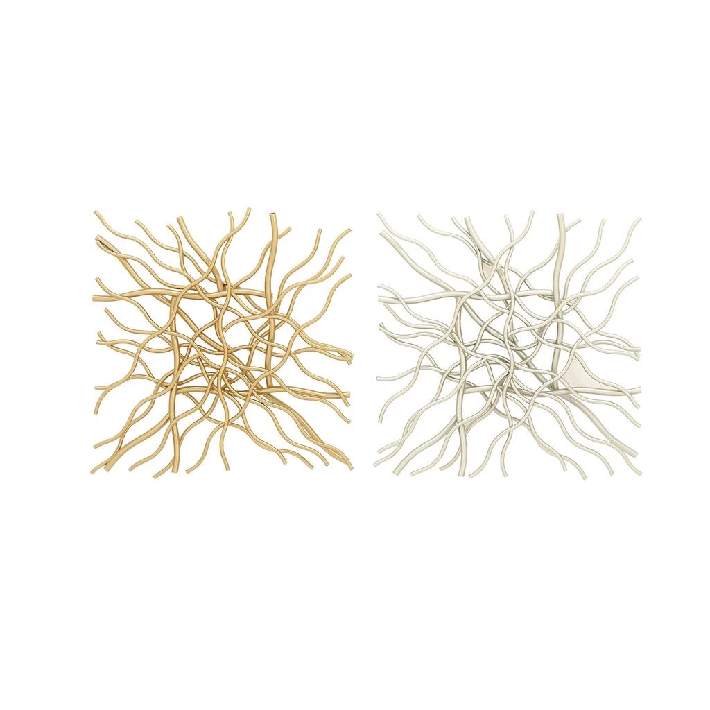 Best Pirce π― 20" Gold & Silver Metal Contemporary Abstract Wall Décor Set, 2ct. by Ivory and Iris π 1 Best Pirce π― 20" Gold & Silver Metal Contemporary Abstract Wall Décor Set, 2ct. by Ivory and Iris π