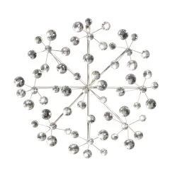 Outlet ⭐ 16" Silver Glam Ornamental Metal Wall Décor by Ivory and Iris 🎁