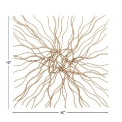 Promo 😉 40" Copper Metal Abstract Wall Décor Set, 2ct. by Ivory and Iris ❤️ -Cheap Ivory and Iris Store D370147S 4