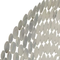 Wholesale 😀 31" Silver Glam Ornamental Stainless Steel Wall Décor by Ivory and Iris 🌟 -Cheap Ivory and Iris Store D370151S 3