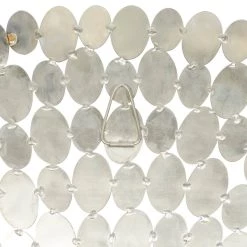 Wholesale 😀 31" Silver Glam Ornamental Stainless Steel Wall Décor by Ivory and Iris 🌟 -Cheap Ivory and Iris Store D370151S 5